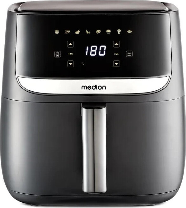 MD 10532 Life E50 XL varmluftfrityrkoker 5,7 l, sort