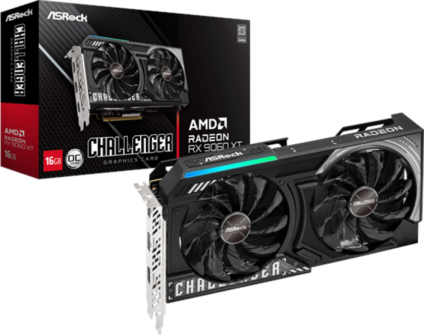Radeon RX 9060 XT Challenger - 16GB GDDR6 RAM - Grafikkort