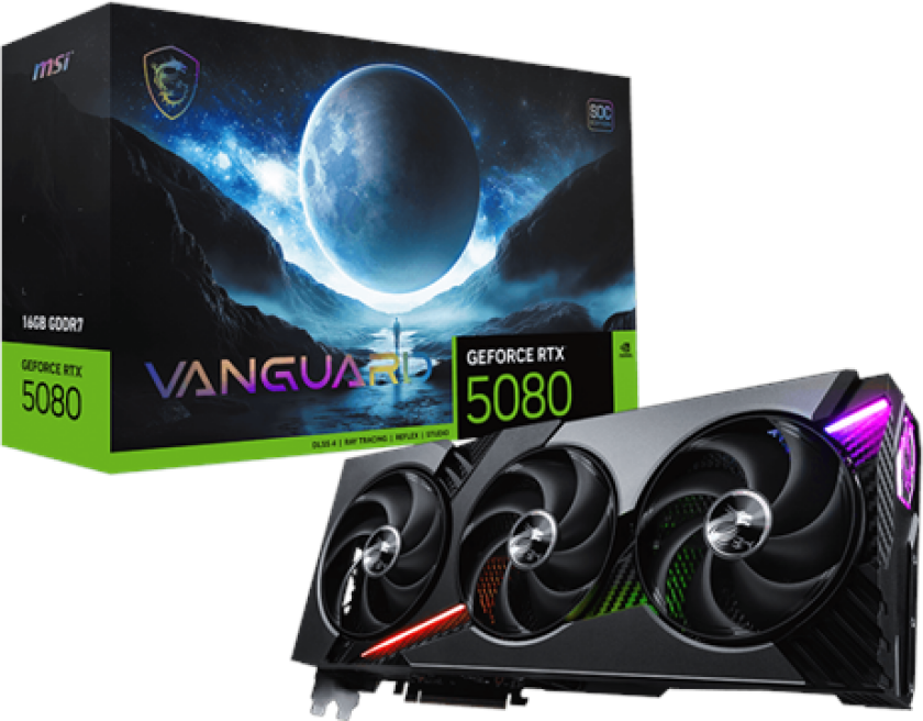 GeForce RTX 5080 Vanguard SOC - 16GB GDDR7 RAM - Grafikkort