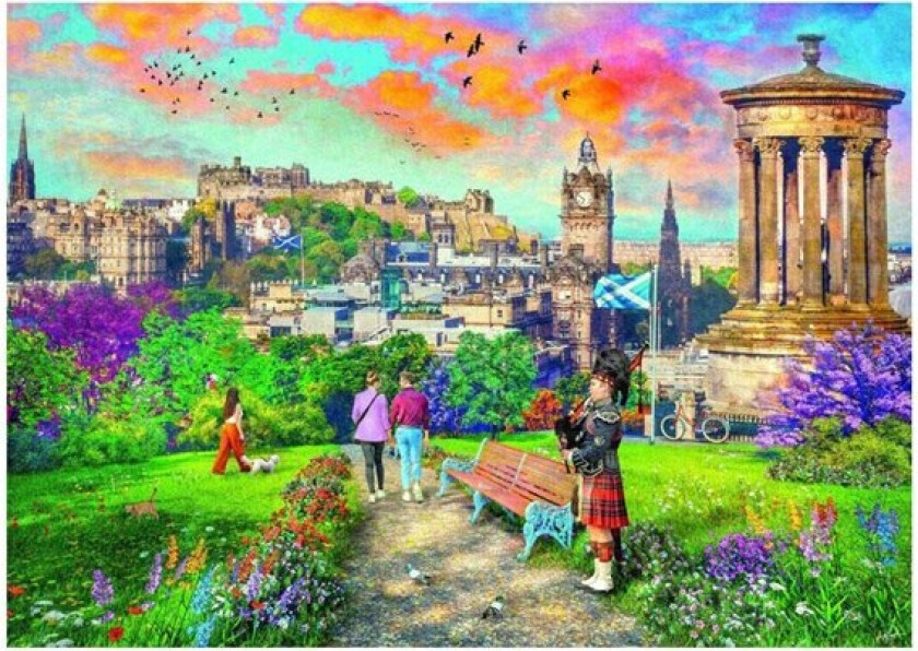 Edinburgh Romance Jigsaw Puzzle 1000 pcs. Gulv