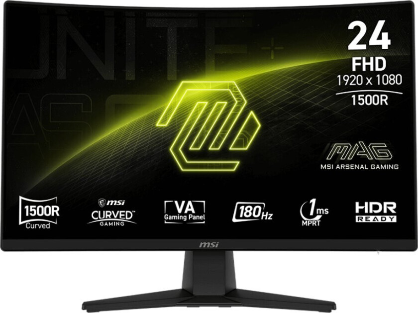 24" MSI MAG 242C - LED monitor - Full HD (1080p) - 24"