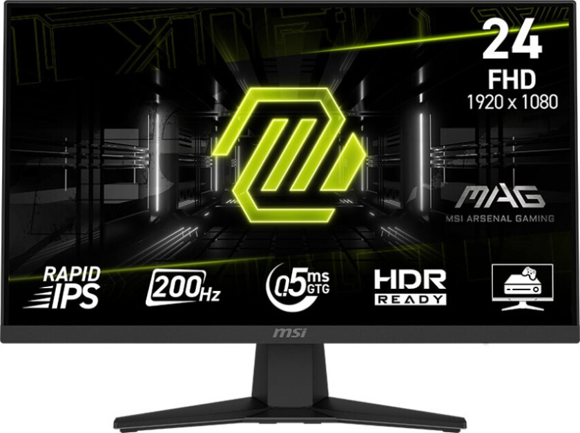 24" MSI MAG 244F - LED monitor - Full HD (1080p) - 24"
