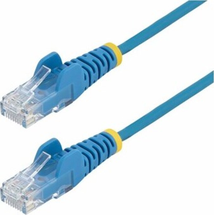 15m Blue Slim CAT6 Ethernet Cable Snagless 28AWG LSZH - patch cable - 15 m - blue - Blå - 15 meter