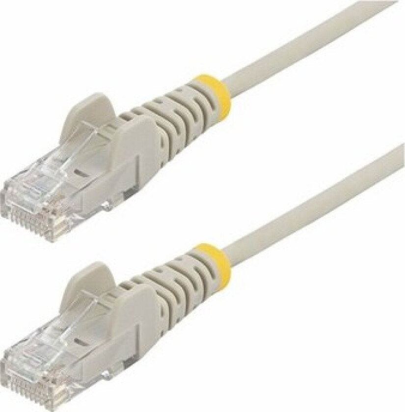 15m Gray Slim CAT6 Ethernet Cable Snagless 28AWG LSZH - patch cable - 15 m - grey - Grå - 15 meter