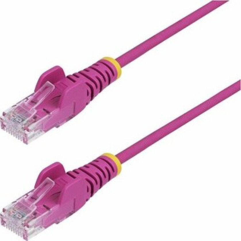 Bilde av 1m Pink Slim CAT6 Ethernet Cable Snagless 28AWG LSZH - patch cable - 1 m - pink - Rosa - 1 meter
