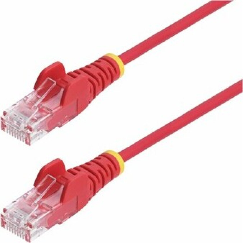 2m Red Slim CAT6 Ethernet Cable Snagless 28AWG LSZH - patch cable - 2 m - red - Rød - 2 meter