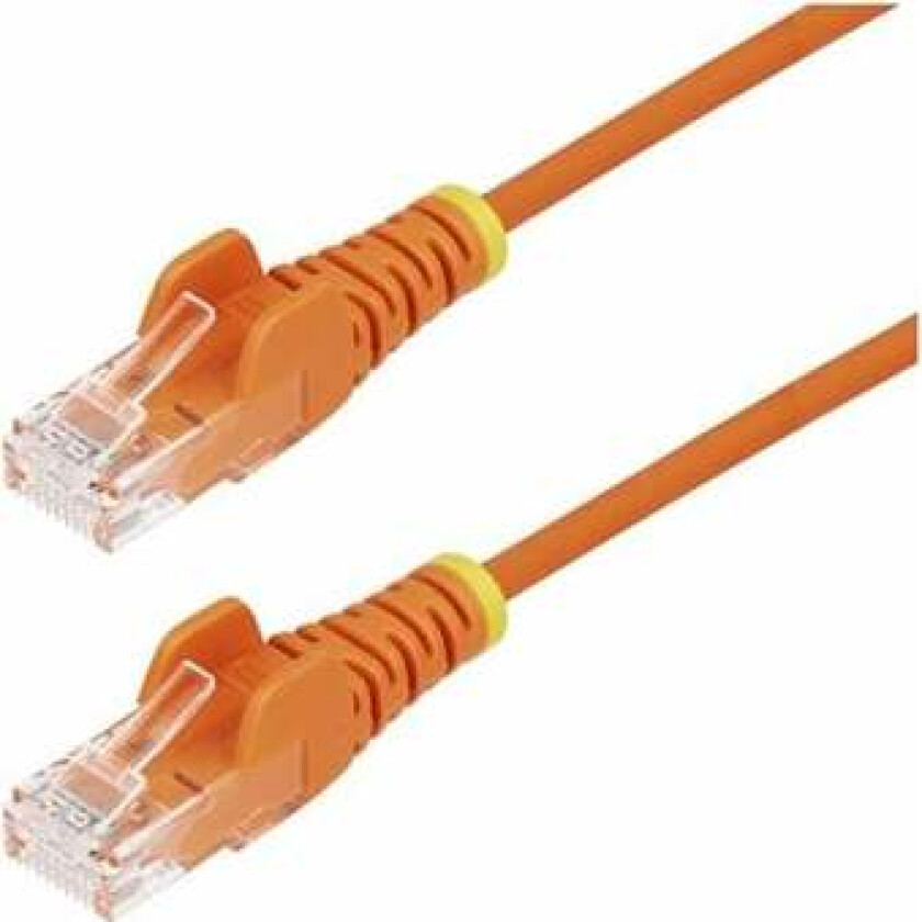 15m Orange Slim CAT6 Ethernet Cable Snagless 28AWG LSZH - patch cable - 15 m - orange - Oransje - 15 meter