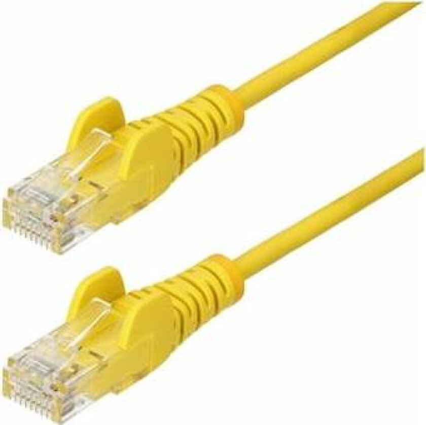 50cm Yellow Slim CAT6 Ethernet Cable Snagless 28AWG LSZH - patch cable - 50 cm - yellow - Gul - 0.5 meter