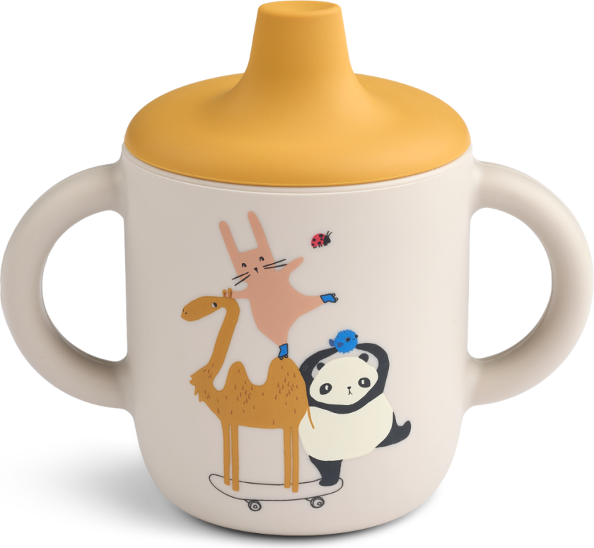 Neil Sippy Cup Around The World / Sandy Sippy Cup-OS Beige One Size unisex