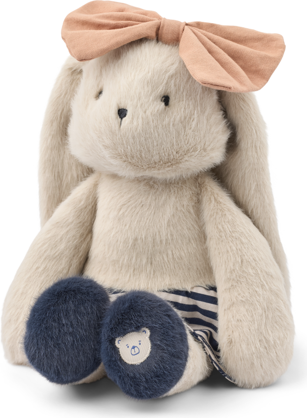 Babette Teddybjørn Mist / Navy Stripe Mix Teddy Bear-OS Marineblå One Size kvinne