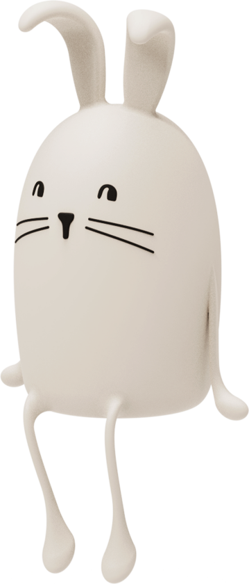 Evex Rabbit Nattlys Sandy Night Light-OS Brun One Size unisex