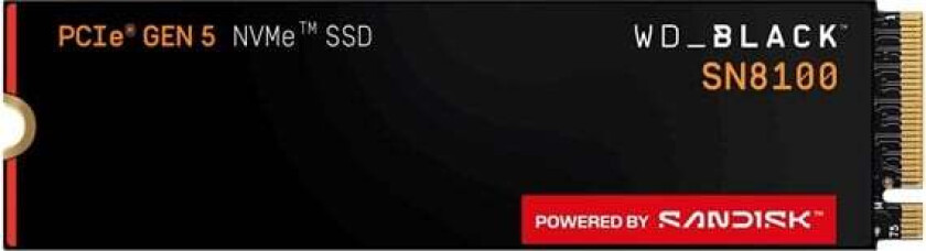 Black SN8100 SSD - 4TB - M.2 2280 - PCIe 5.0 - Uten varmespreder
