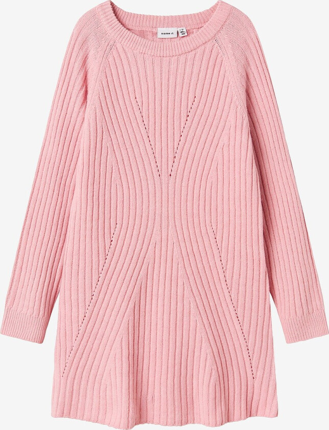 Kjole NkfRikine LS Knit Dress PB - Rosa