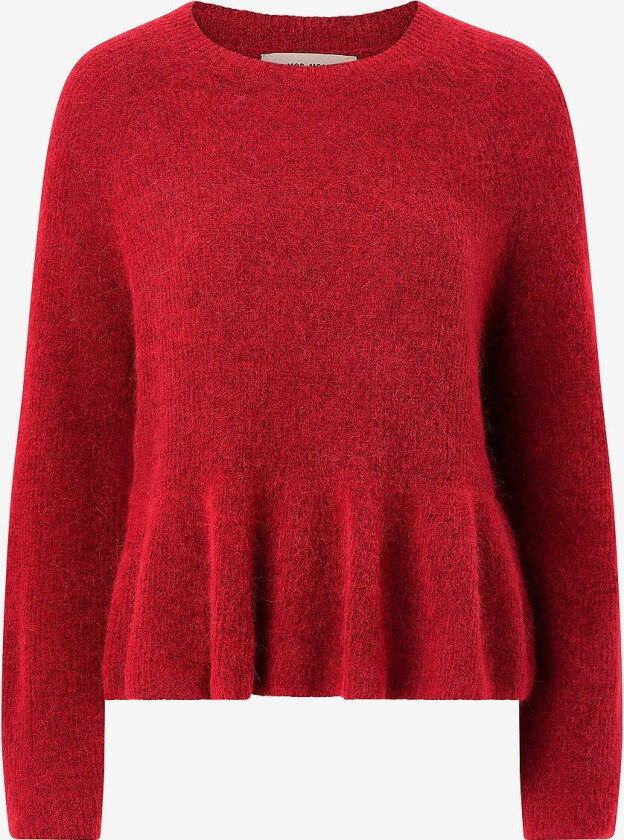 Pullover mmThora O-neck Frill Knit - Rød