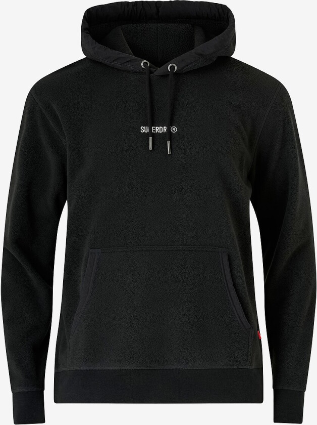 Hettegenser Micro Logo Fleece Hood - Svart