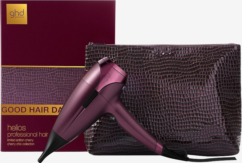 Giftbox Helios Limited UTGAVE- Hair Dryer In Cherry Chic - Rød