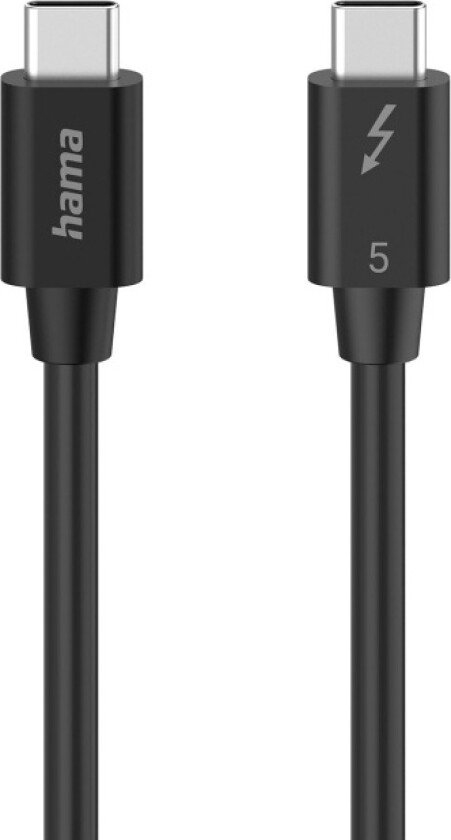 Cable USB-C Thunderbolt 5 80 Gbit/S Ultra-Hd 8K 1.0M Black