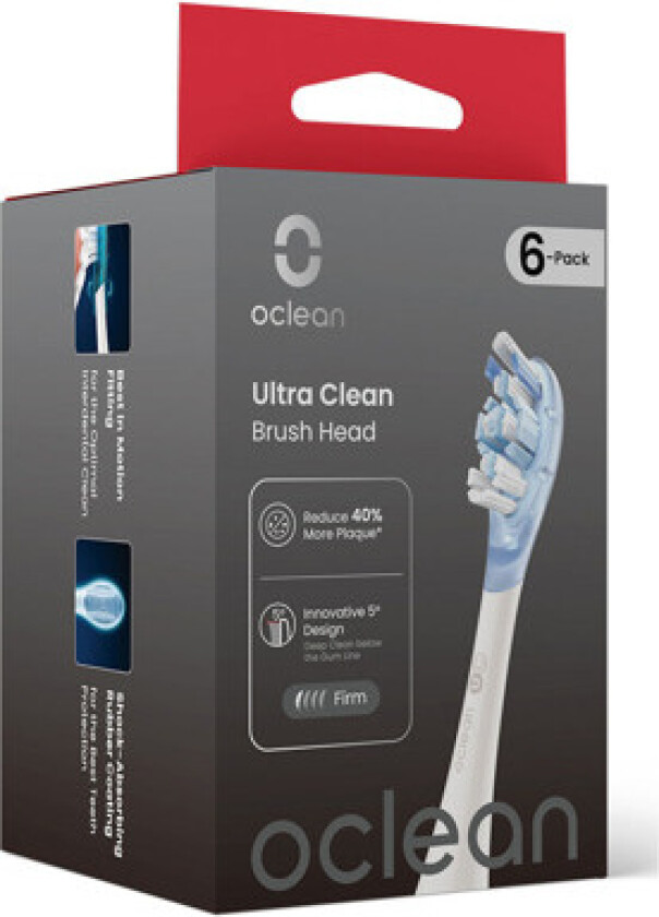 Børstehoder Brush Head Ultra Clean 6 Pack White