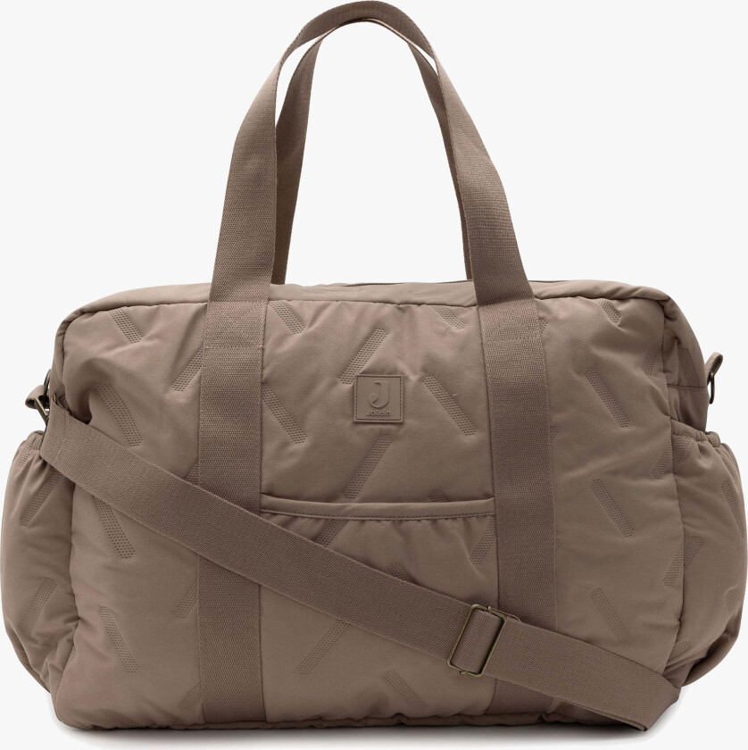 Embossed Lily Stelleveske, Milky Coffee - Stellevesker - Polyester