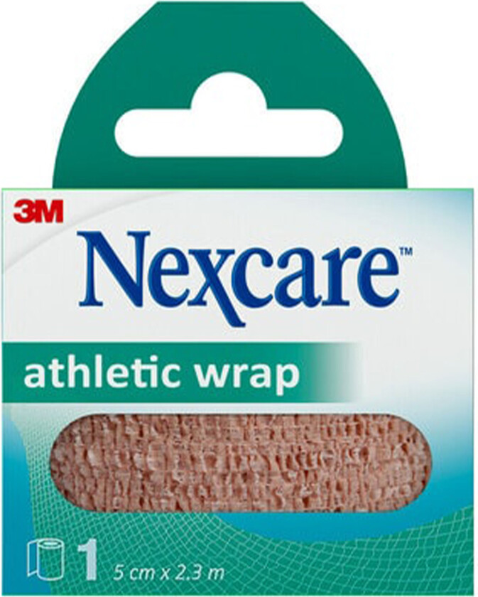 Athletic Wrap 5cm x 2,5m, Brun, 1 stk.