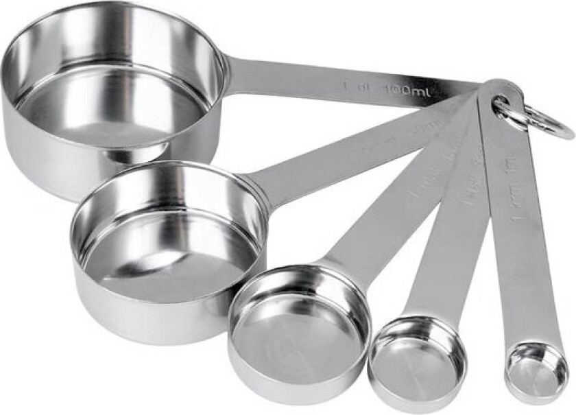 Bilde av Steel Essential måleskje 5 deler børstet stål
