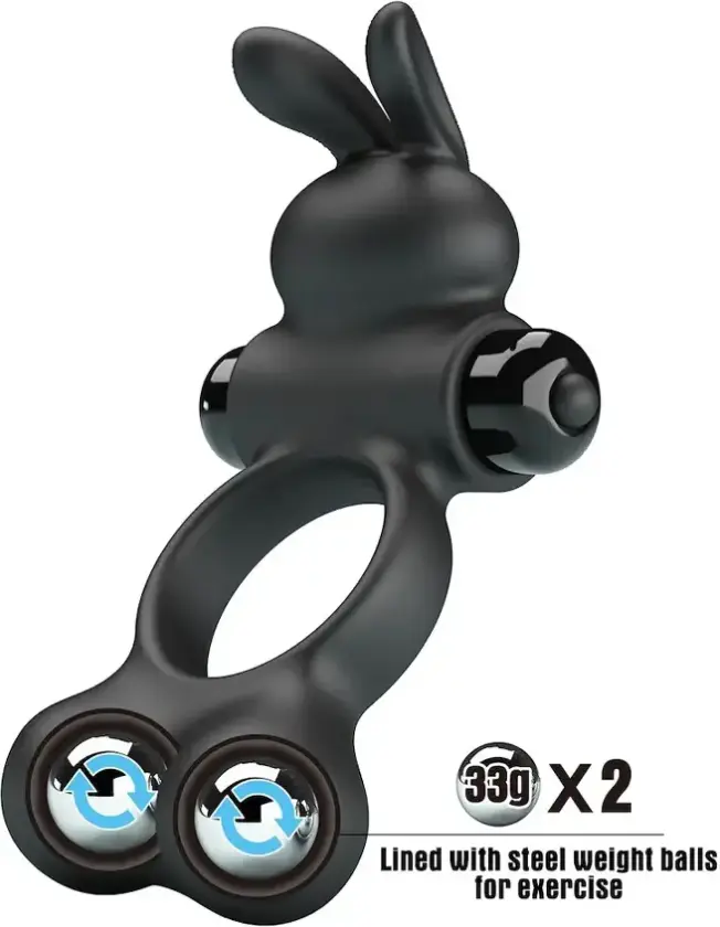 Vibrating Penis Ring With Steel Balls