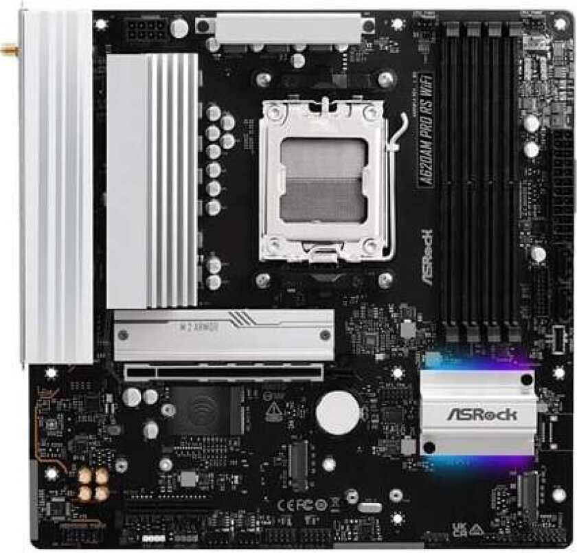 A620AM PRO RS WIFI - motherboard - micro ATX - Socket AM5 - AMD A620A Hovedkort - AMD A620A - AMD AM5 socket - DDR5 RAM - Micro-ATX