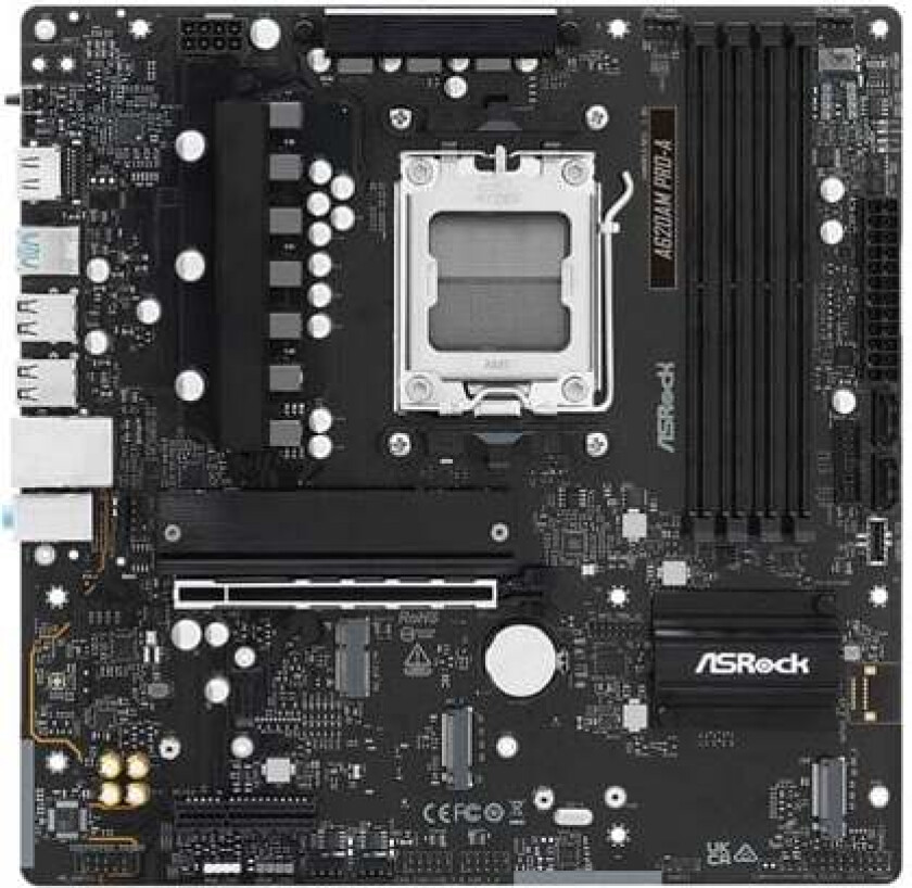 A620AM PRO-A - motherboard - micro ATX - Socket AM5 - AMD A620A Hovedkort - AMD A620A - AMD AM5 socket - DDR5 RAM - Micro-ATX