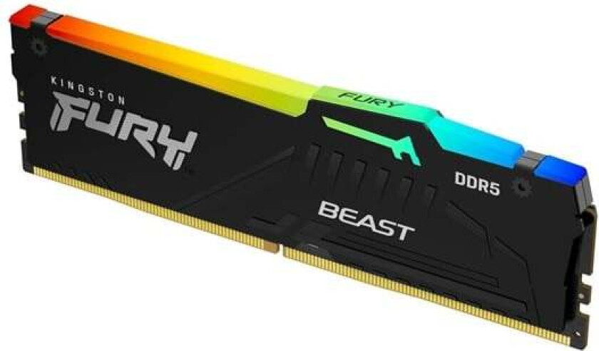 FURY Beast DDR5-6000 - 32GB - CL36 - Single Channel (1 pcs) - AMD EXPO - Svart med RGB