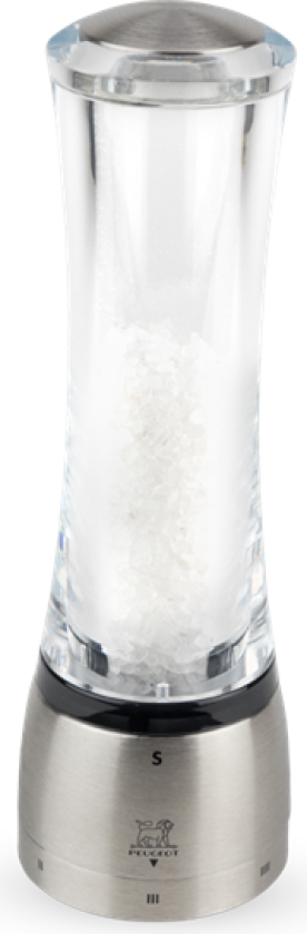 Daman salt grinder U Select Z steel/acrylic 21 cm