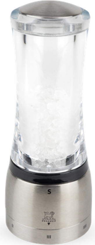 Daman salt grinder U Select Z steel/acrylic 16 cm