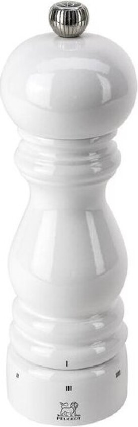 Bilde av Paris salt grinder U Select Z white lacquered wood 18 cm
