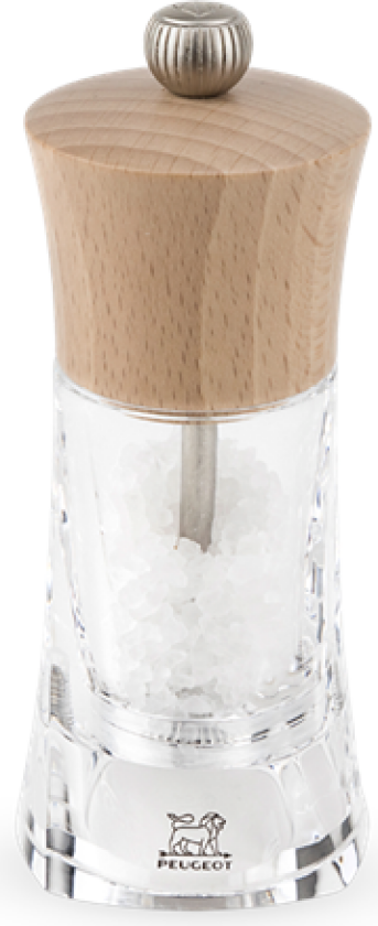 Oleron salt grinder acrylic/natural wood 14 cm