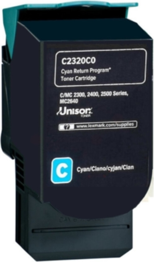 C242XC0 Toner cyan 3.500 sider