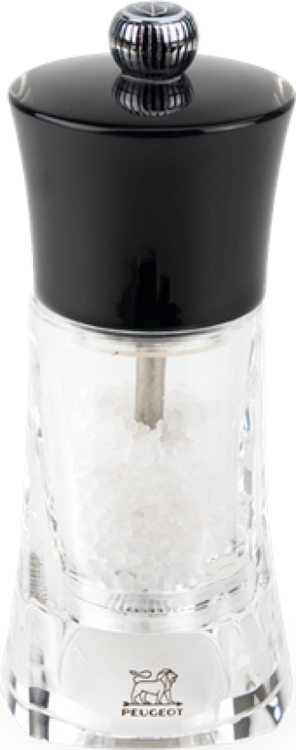 Molene salt grinder acrylic/black 14cm