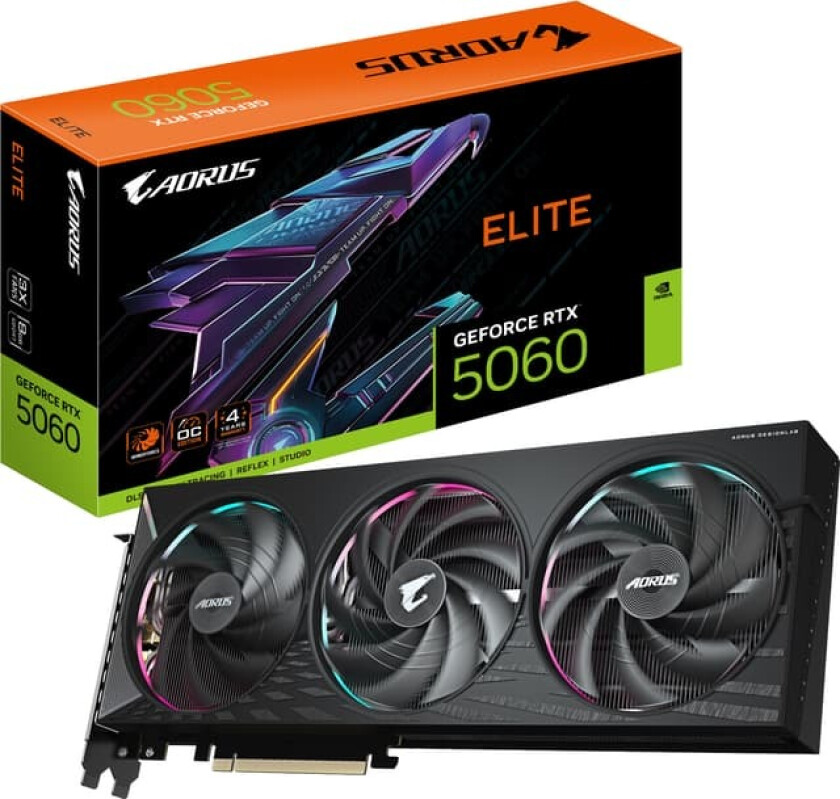 GeForce RTX 5060 AORUS Elite - 8GB GDDR7 RAM - Grafikkort