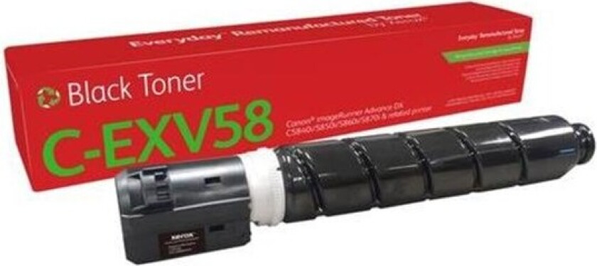 Everyday - black - compatible - remanufactured - toner cartridge (alternative for: Canon 3763C002AA Canon C-EXV58) - Green World Alliance return programme - Laser toner Svart