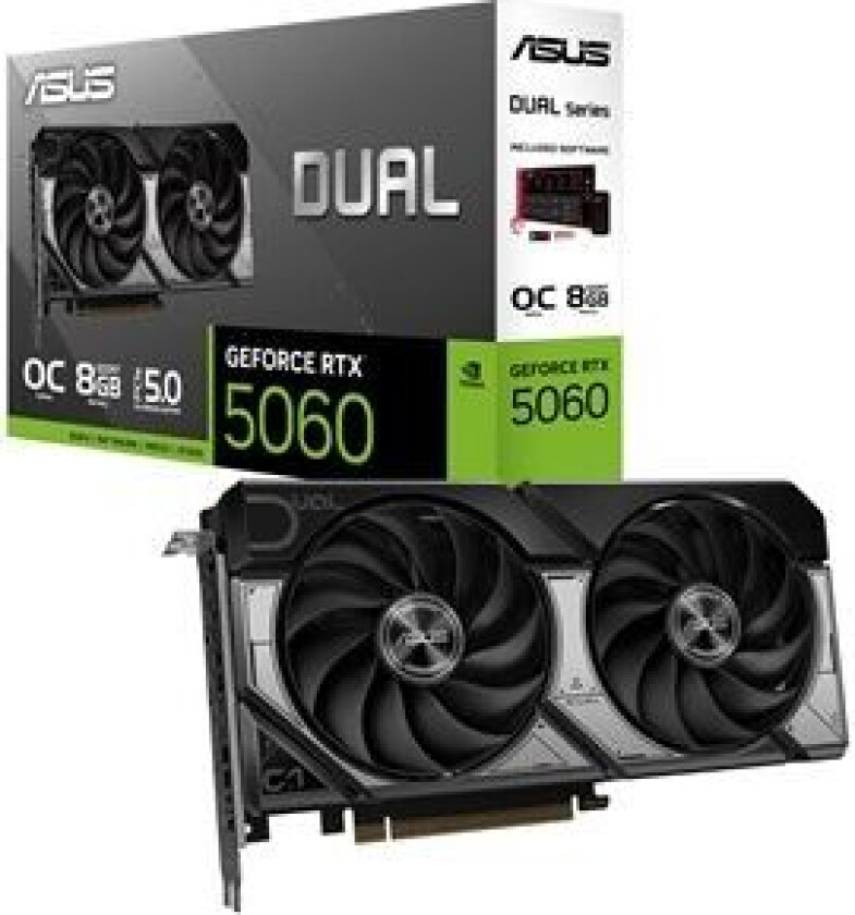 GeForce RTX 5060 DUAL OC - 8GB GDDR7 RAM - Grafikkort