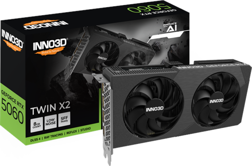 GeForce RTX 5060 Twin X2 - 8GB GDDR7 RAM - Grafikkort