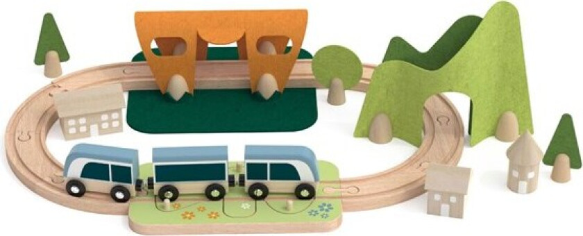Wooden Train Track Small Playset 40pcs.