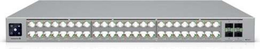 Ubiquiti Switch UniFi 16x2.5G RJ45/32x10G RJ45/4xSFP28 Managed PoE+++ 2150W 19 Rack-Mountable, 1,3 Touchscreen