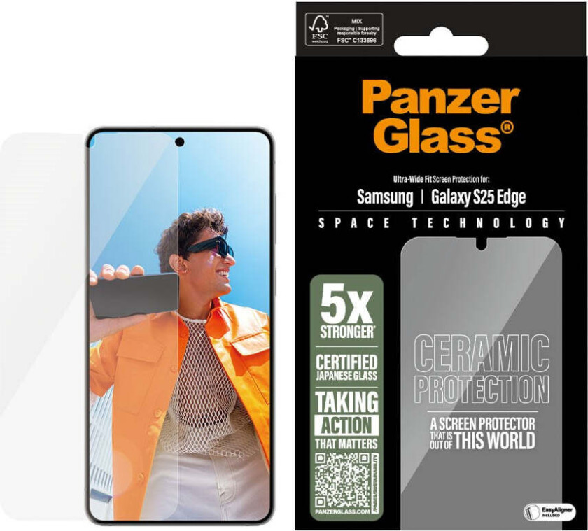 Ceramic Screen Protector Samsung S25 Edge | Ultra-Wide Fit