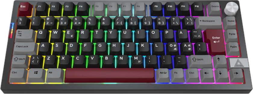 Mkey PRO 75% - Darkness - Gamingtastatur - Nordisk - Svart