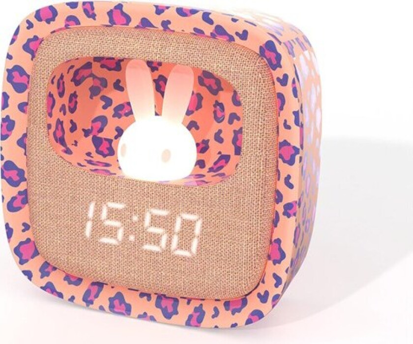 Alarm Clock with Light Billy Clock Leopard Rose