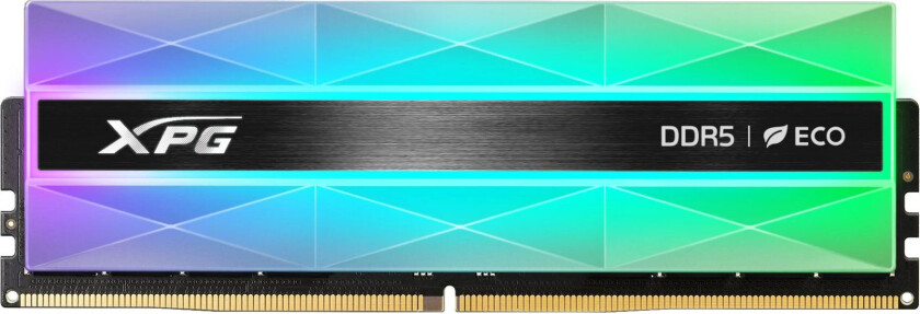 XPG Lancer Neon RGB DDR5-6000 - 16GB - CL30 - Single Channel (1 pcs) - AMD EXPO & Intel XMP - Gjennomsiktig / RGB