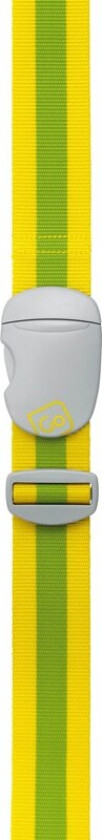 GoTravel Bagasjestropp, gul/grønn