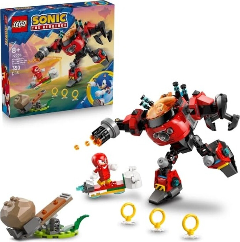 Sonic 77005 Knuckles mot Dr. Eggmans Egg Crusher-robot