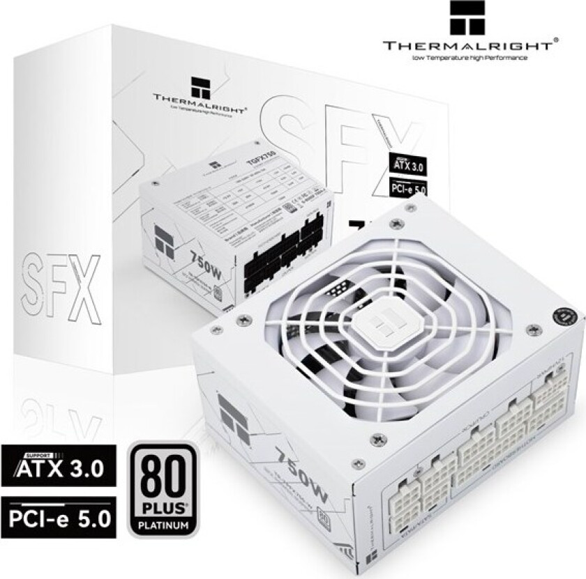 TR-TPFX 750W 80+ Platinum modular PS Strømforsyning (PSU) - 750 Watt - 120 mm - ATX 3.0 - 80 Plus Platinum sertifisert