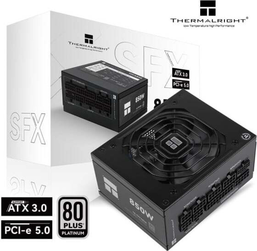 TR-TPFX 850 80+ Platinum modular PSU Strømforsyning (PSU) - 850 Watt - 120 mm - ATX 3.0 - 80 Plus Platinum sertifisert