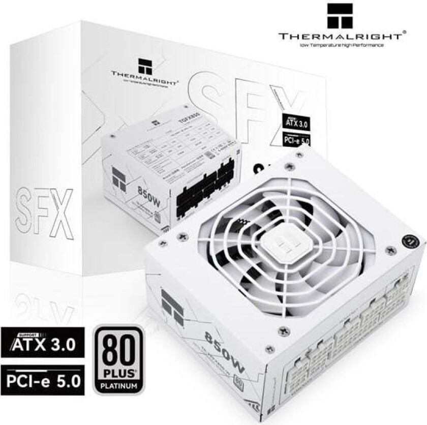 TR-TPFX 850W 80+ Platinum modular PS Strømforsyning (PSU) - 850 Watt - 120 mm - ATX 3.0 - 80 Plus Platinum sertifisert